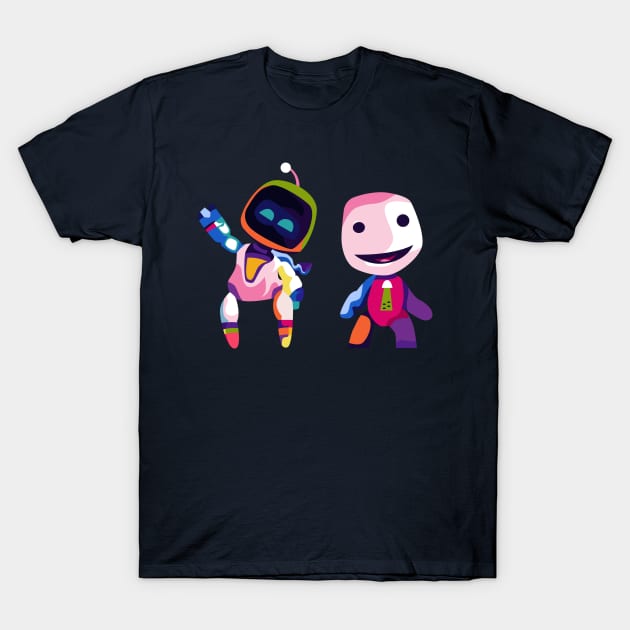 Astro & Sackboy T-Shirt by sullyink